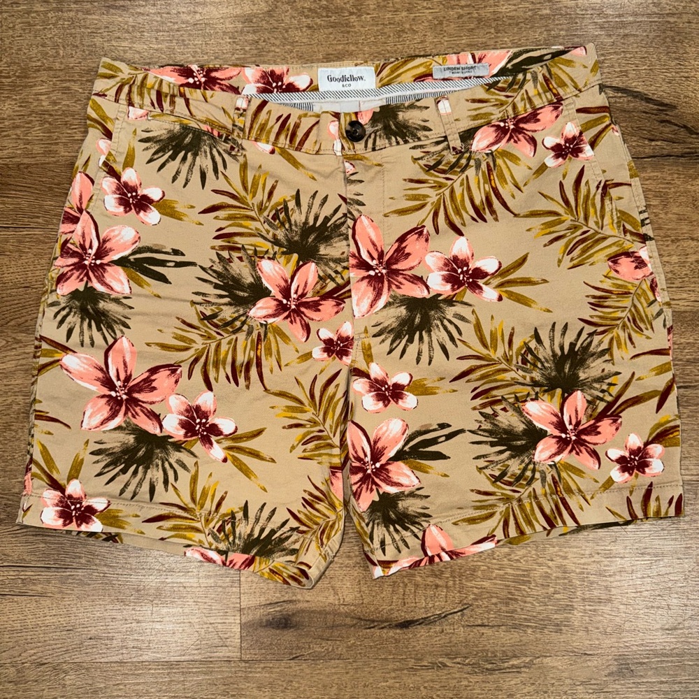 Goodfellow & Co Men’s 36 Linden Floral Pattern Flat Front Shorts